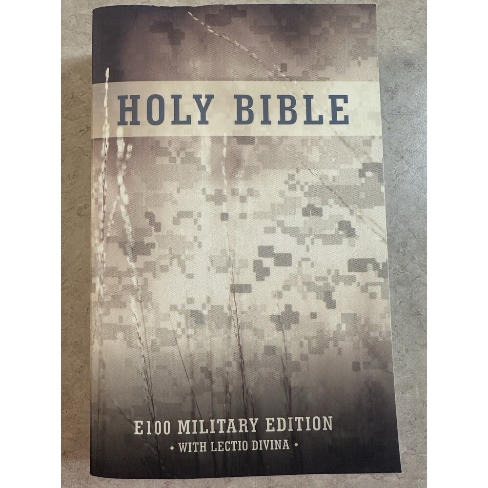 Holy Bible ESV Military Edition E100 Camo. Compact Paperback Lectio Divina